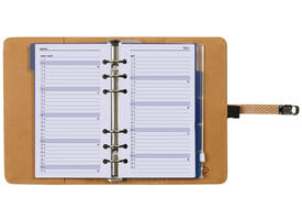 Organizer Kalpa Personal inclusief agenda 2026-2027 7dagen/2pagina's slangenprint bruin
