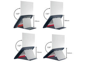 Laptopstandaard Leitz Ergo Cosy verstelbaar recyled grijs