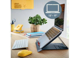 Laptopstandaard Leitz Ergo Cosy verstelbaar recyled grijs