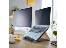 Laptopstandaard Leitz Ergo Cosy verstelbaar recyled grijs
