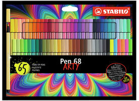 Viltstift STABILO Pen 68 Arty medium assorti set à 65 stuks