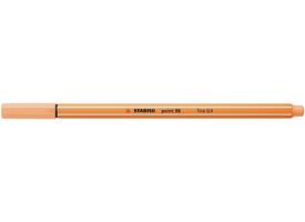 Fineliner STABILO point 88/25 fijn pastel oranje