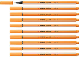 Fineliner STABILO point 88/85 fijn papaya