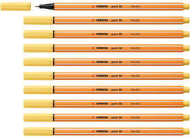Fineliner STABILO point 88/23 fijn lichtgeel
