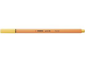 Fineliner STABILO point 88/23 fijn lichtgeel