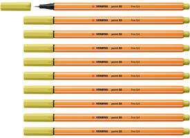 Fineliner STABILO point 88/67 fijn mosterd