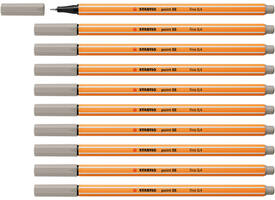 Fineliner STABILO point 88/93 fijn warm grijs