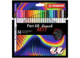 Brushstift STABILO Pen 568/24 Arty assorti set à 24 stuks
