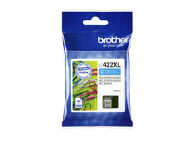 Inktcartridge Brother LC-422XLC blauw
