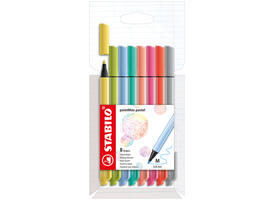Viltstift STABILO pointMax 488/8 medium assorti pastel etui à 8 stuks