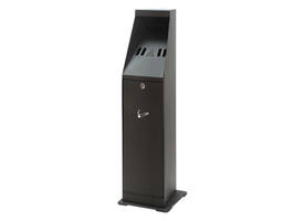 Asbak staand Vepa Bins zuil vrijstaand zwart 31043774