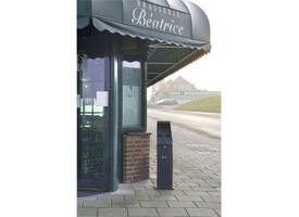 Asbak staand Vepa Bins zuil vrijstaand zwart 31043774