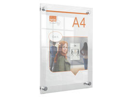 Infobord Nobo Premium Plus A4 acryl wand