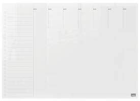 Weekplanner Nobo transparant acryl A4