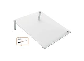 Notitiebord Nobo transparant acryl schuin A4