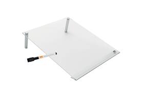 Notitiebord Nobo transparant acryl schuin A4