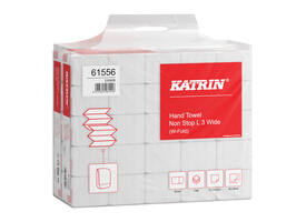 Handdoek Katrin w-vouw 3-laags 240x320mm 25x90 vel wit 61556