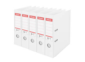 Ordner Esselte No.1 72mm PP 30% gerecycled folie Multipack wit 5 stuks
