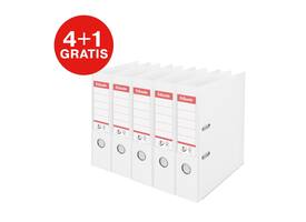 Ordner Esselte No.1 72mm PP 30% gerecycled folie Multipack wit 5 stuks