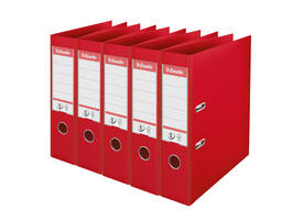 Ordner Esselte Vivida No.1 multipack 75mm A4 5 stuks rood