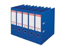 Ordner Esselte No.1 72mm PP 30% gerecycled folie Multipack blauw 5 stuks