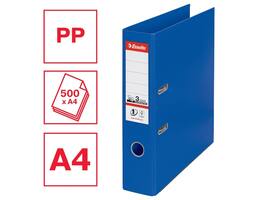 Ordner Esselte No.1 72mm PP 30% gerecycled folie Multipack blauw 5 stuks