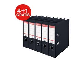 Ordner Esselte No.1 72mm PP 30% gerecycled folie Multipack zwart 5 stuks