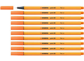 Fineliner STABILO point 88/30 fijn bleek vermiljoen