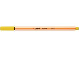 Fineliner STABILO point 88/24 fijn citroengeel