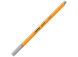 Fineliner STABILO point 88/95 fijn middelkoud grijs