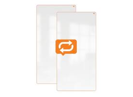 Whiteboard Nobo Move & Meet 90x180cm oranje