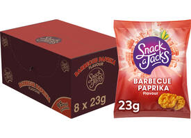 Mini rijstwafels Snack-a-Jacks barbeque paprika