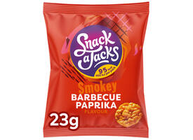 Mini rijstwafels Snack-a-Jacks barbeque paprika