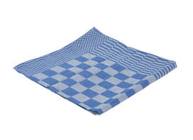 Theedoek Cleaninq blok marine 65x65cm blauw 6 stuks