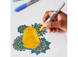 Viltstift Sharpie rond Mystic Gems assorti blister à 12 stuks