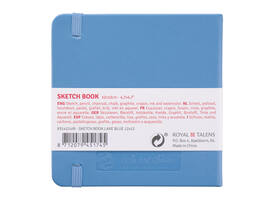 Schetsboek Talens Art Creation 80 witte vellen 140gr 120x120mm blauw