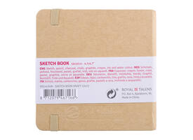 Schetsboek Talens Art Creation 80 witte vellen 140gr 120x120mm kraft