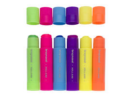 Verfstift Bruynzeel Kids assorti neon 6 stuks