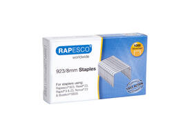 Nieten Rapesco Heavy Duty 923 8mm 1000 stuks zilver