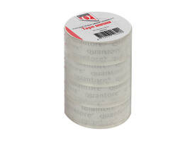 Plakband Quantore 19mmx25m transparant 4 rollen