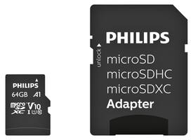 Geheugenkaart Philips micro SDXC Class 10 UHS-I U1 64GB