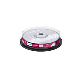 DVD+RW Philips 4.7GB 4x SP 10 stuks