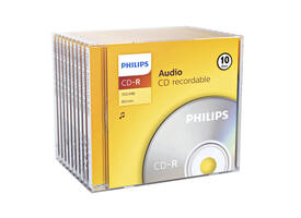 CD-R Philips 80Min audio JC 10 stuks