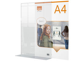 Infobord Nobo Premium Plus A4 acryl vrijstaand