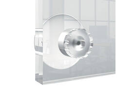 Infobord Nobo Premium Plus A4 acryl wand verplaatsbaar