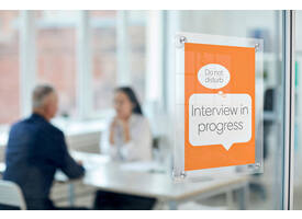 Infobord Nobo Premium Plus A4 acryl wand verplaatsbaar