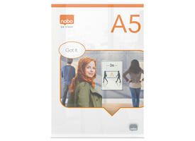 Infobord Nobo Premium Plus A5 acryl vrijstaand