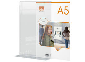 Infobord Nobo Premium Plus A5 acryl vrijstaand