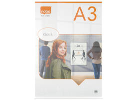 Infobord Nobo Premium Plus A3 acryl vrijstaand