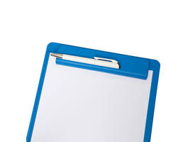 Klembord MAULgo uni recycled A4 staand blauw